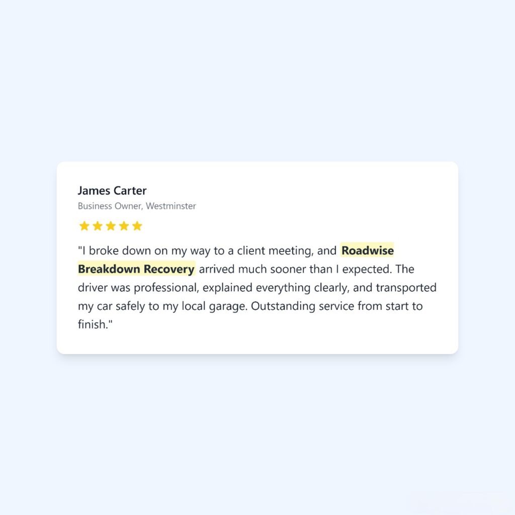 Roadwise Breakdown Recovery Reviews
